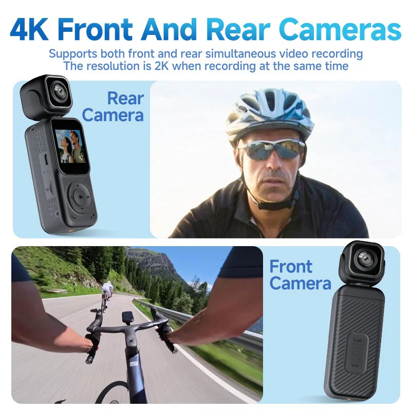 AT-Q3 pocket camera multi-angle detail view AT-Q3 pocket camera multi-angle detail view