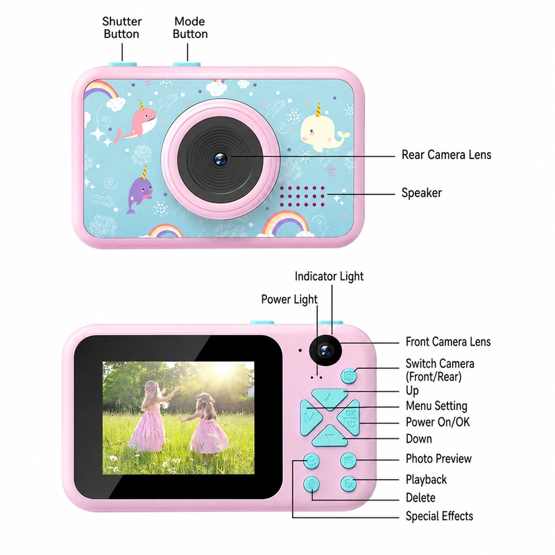 AD-G29D kids camera product feature view