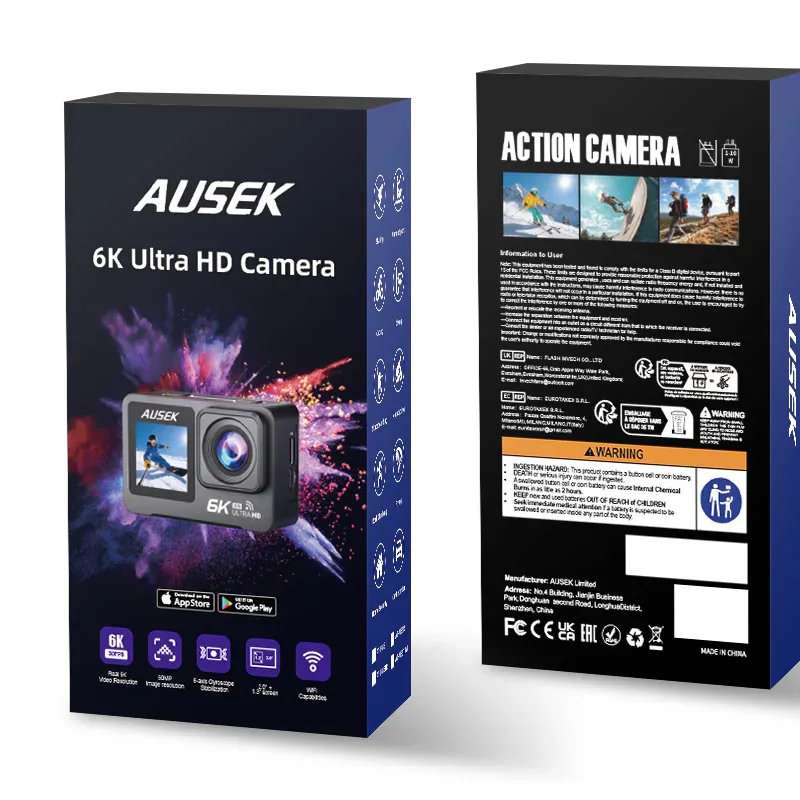 Packaging and logo area for camera customization