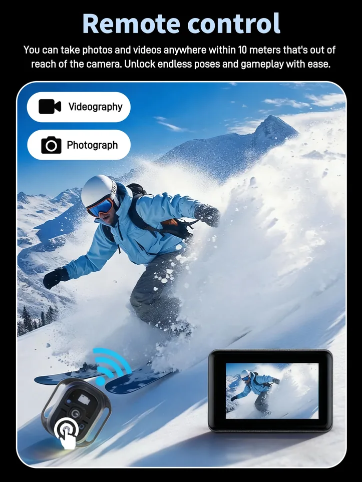 AT-M90TR compact action camera product angle detail